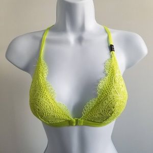 💟 2/$25 💟 // VS Front Close Neon Green Bra XS